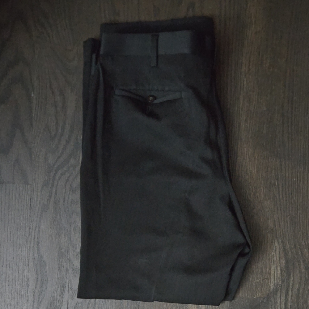 Perry Ellis Portfolio Men's Size 36x30 Classic Black Dress Pants